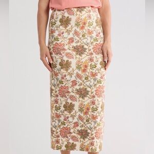 Elie Tahari Floral Pull-On Skirt
